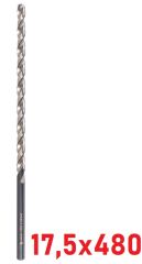 Ø17,5 x 480 mm Uzun Matkap Ucu DIN 1869 HSS