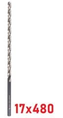 Ø17 x 480 mm Uzun Matkap Ucu DIN 1869 HSS