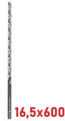 Ø16,5 x 600 mm Uzun Matkap Ucu DIN 1869 HSS