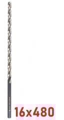 Ø16 x 480 mm Uzun Matkap Ucu DIN 1869 HSS