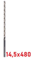 Ø14,5 x 480 mm Uzun Matkap Ucu DIN 1869 HSS