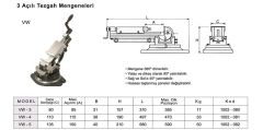 Üç Açılı Freze Mengenesi