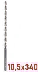 Ø10,5 x 340 mm Uzun Matkap Ucu DIN 1869 HSS