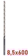 Ø8,5 x 600 mm Uzun Matkap Ucu DIN 1869 HSS