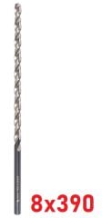 Ø8 x 390 mm Uzun Matkap Ucu DIN 1869 HSS