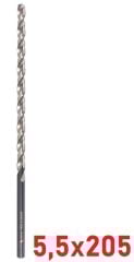 Ø5,5 x 205 mm Uzun Matkap Ucu DIN 1869 HSS