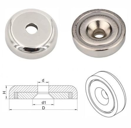 Metal Korumalı Havşa Delik Mıknatıslar