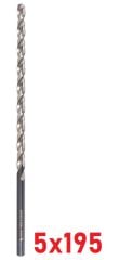Ø5 x 195 mm Uzun Matkap Ucu DIN 1869 HSS