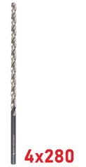 Ø4 x 280 mm Uzun Matkap Ucu DIN 1869 HSS