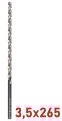 Ø3,5 x 265 mm Uzun Matkap Ucu DIN 1869 HSS