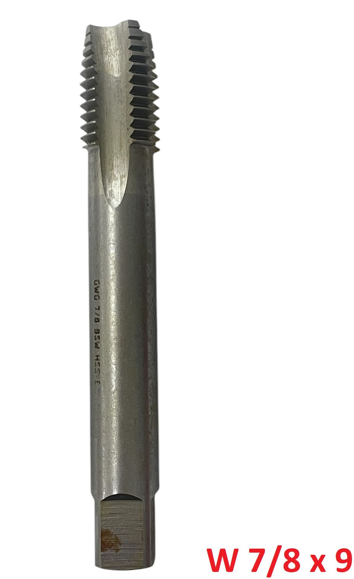 W 7/8 x 9 Düz Makine Kılavuzu