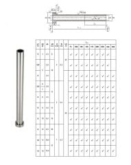 8 x 12 x 300 Boru İtici