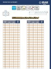 DIN338 Matkap Ucu Altın Seri HSSE Co5 IZAR