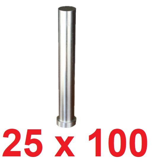 Ø25 x 100 mm Silindir Başlı Delme Zımbası