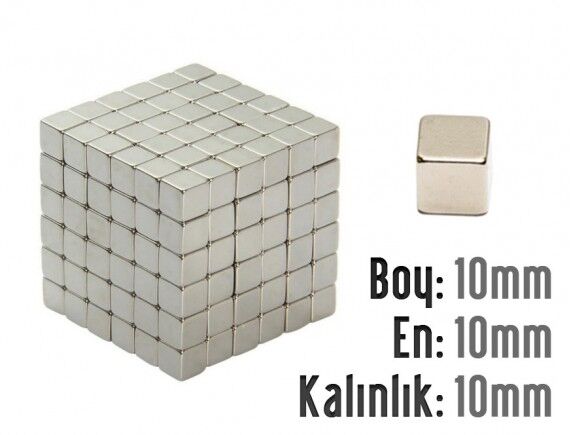 10 x 10 x 10 mm Küp Neodyum Mıknatıs