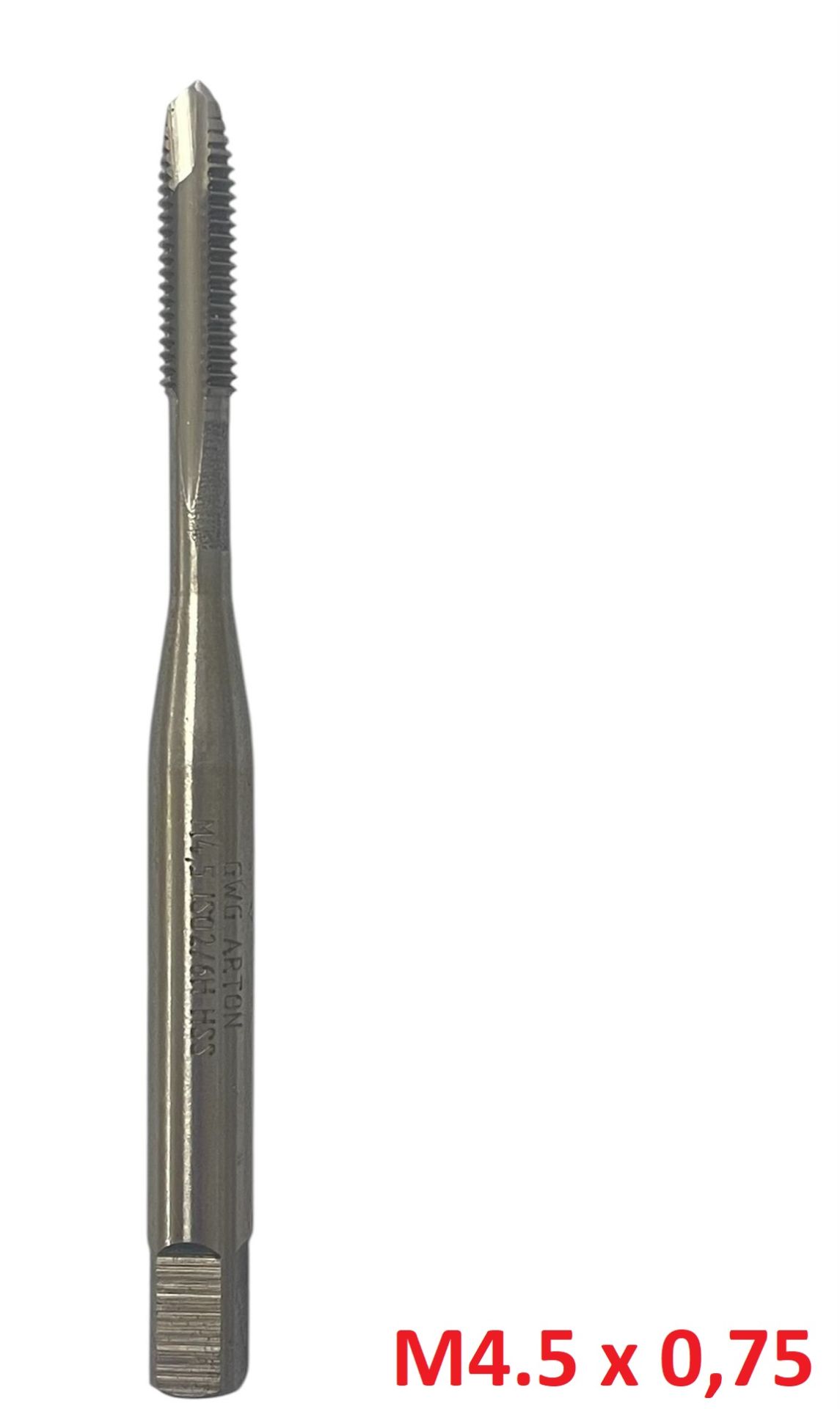 M4,5 x 0,75 Düz Makine Kılavuzu