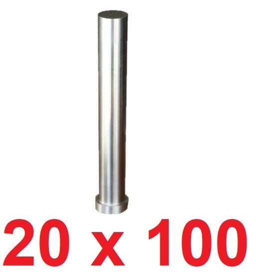 Ø20 x 100 mm Silindir Başlı Delme Zımbası