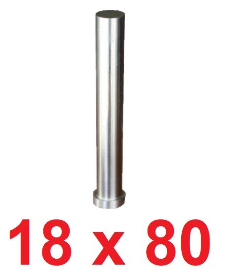 Ø18 x 80 mm Silindir Başlı Delme Zımbası