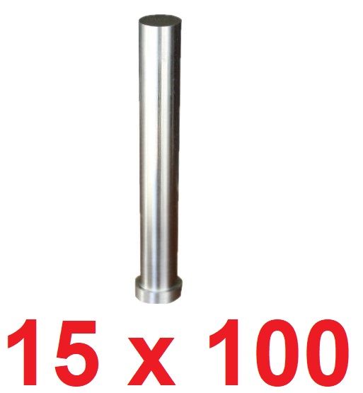 Ø15 x 100 mm Silindir Başlı Delme Zımbası