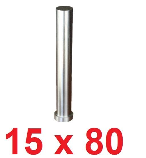 Ø15 x 80 mm Silindir Başlı Delme Zımbası
