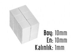 10 x 10 x 1 mm Neodyum Mıknatıs