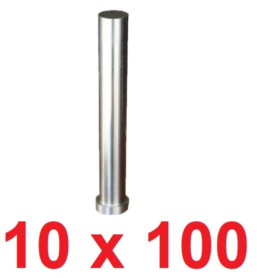 Ø10 x 100 mm Silindir Başlı Delme Zımbası