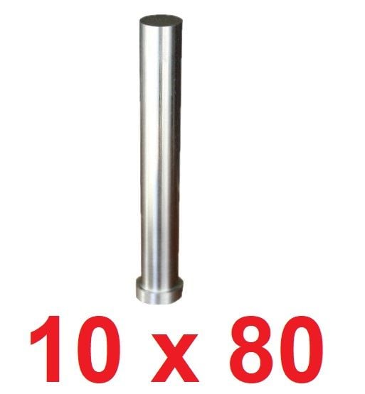Ø10 x 80 mm Silindir Başlı Delme Zımbası