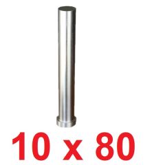 Ø10 x 80 mm Silindir Başlı Delme Zımbası