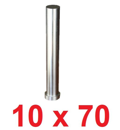 Ø10 x 70 mm Silindir Başlı Delme Zımbası