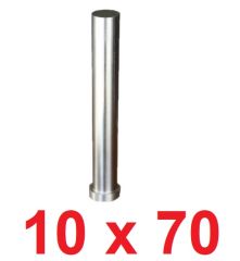 Ø10 x 70 mm Silindir Başlı Delme Zımbası