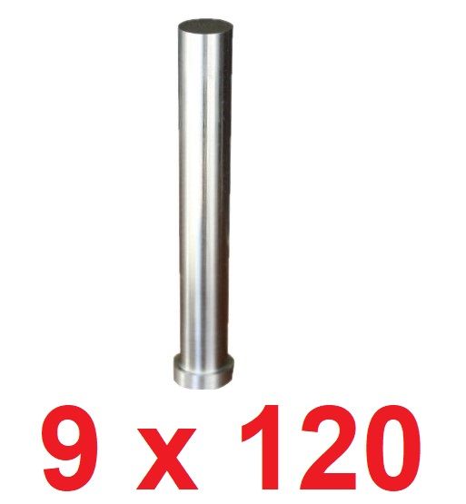 Ø9 x 120 mm Silindir Başlı Delme Zımbası