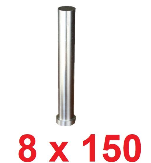 Ø8 x 150 mm Silindir Başlı Delme Zımbası