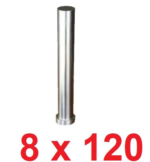 Ø8 x 120 mm Silindir Başlı Delme Zımbası