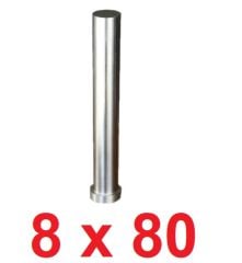 Ø8 x 80 mm Silindir Başlı Delme Zımbası