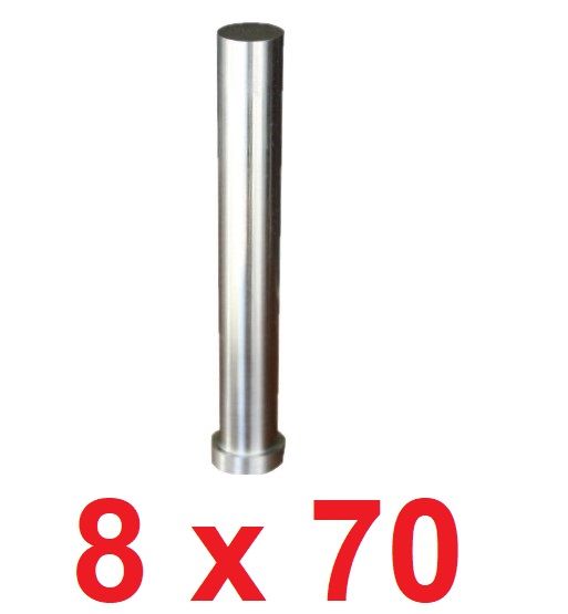 Ø8 x 70 mm Silindir Başlı Delme Zımbası