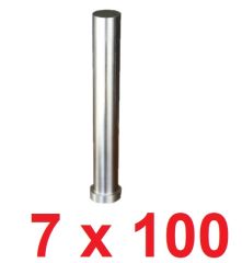 Ø7 x 100 mm Silindir Başlı Delme Zımbası