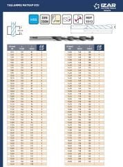 DIN 338 Matkap Ucu Taşlanmış HSS IZAR