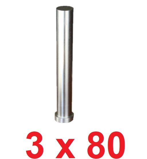 Ø3 x 80 mm Silindir Başlı Delme Zımbası