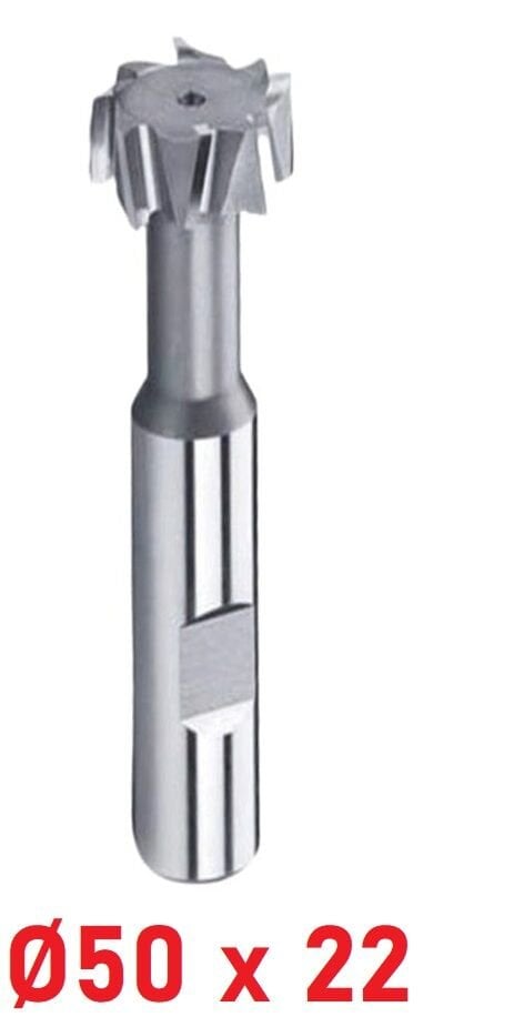 Ø50 x 22 mm T - Kanal Freze Çapraz Dişli