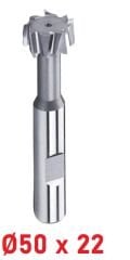 Ø50 x 22 mm T - Kanal Freze Çapraz Dişli