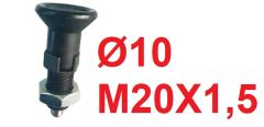 Ø10 M20 x 1,5 İndeks Kilitli Pim