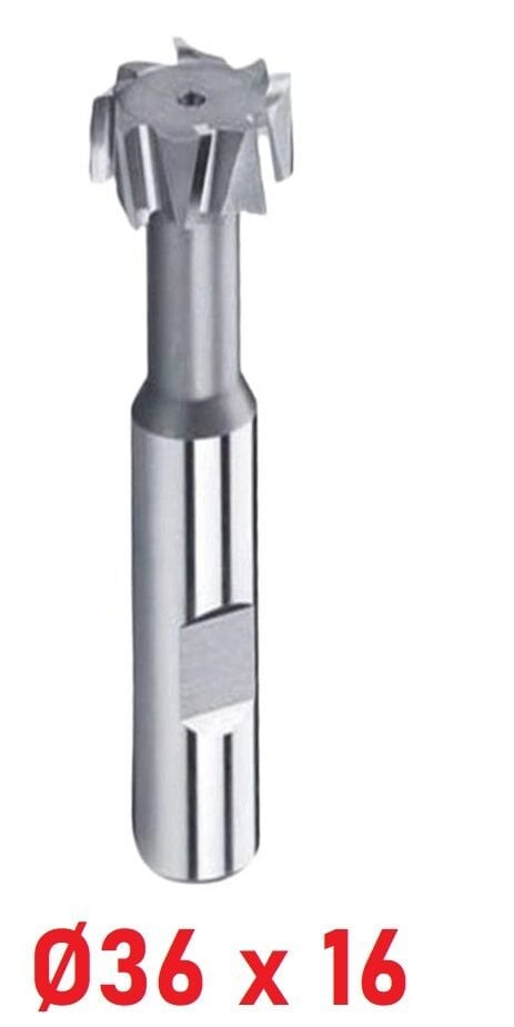 Ø36 x 16 mm T - Kanal Freze Çapraz Dişli