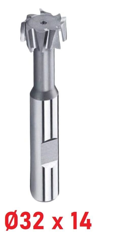 Ø32 x 14 mm T - Kanal Freze Çapraz Dişli
