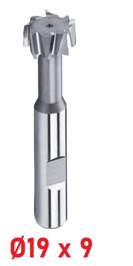 Ø19 x 9 mm T - Kanal Freze Çapraz Dişli