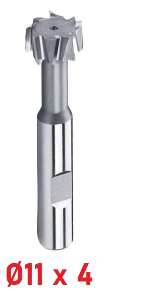 Ø11 x 4 mm T - Kanal Freze Çapraz Dişli