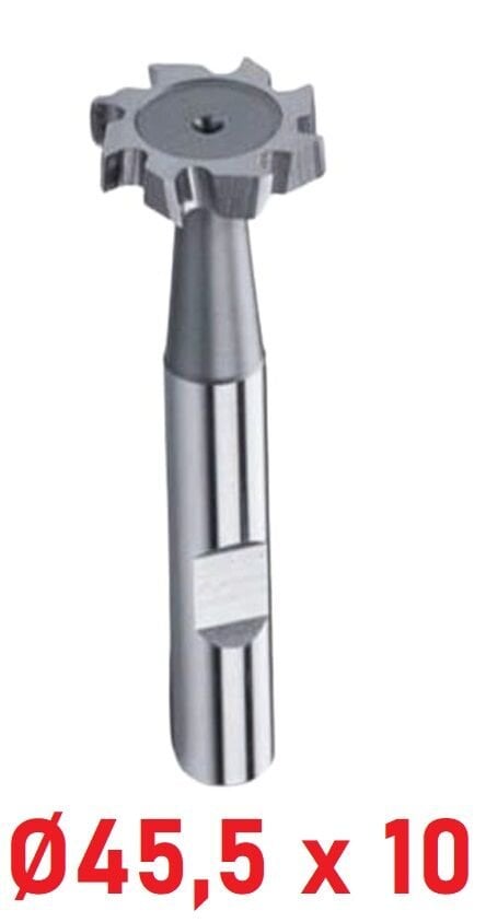 Ø45,5 x 10 mm T - Yarık Freze Çapraz Dişli