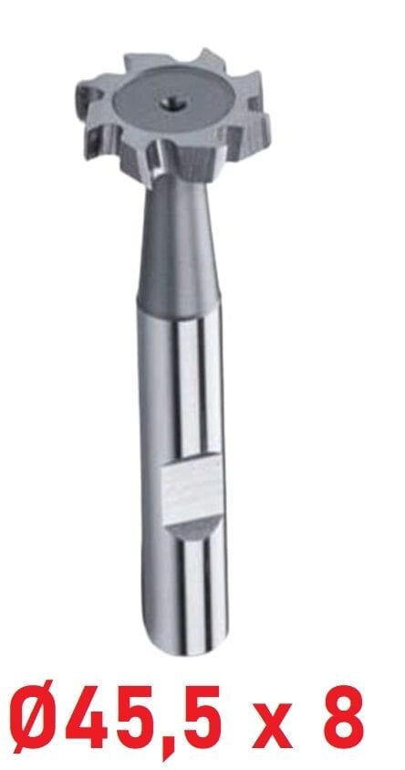 Ø45,5 x 8 mm T - Yarık Freze Çapraz Dişli