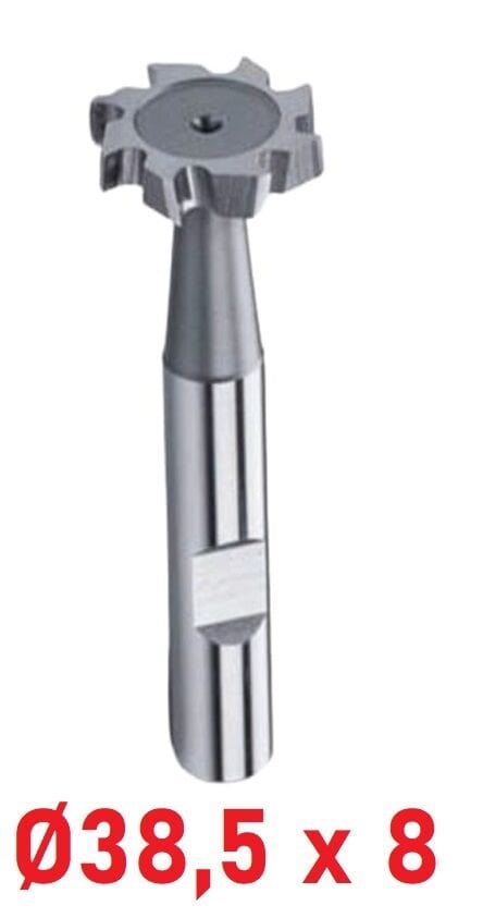 Ø38,5 x 8 mm T - Yarık Freze Çapraz Dişli