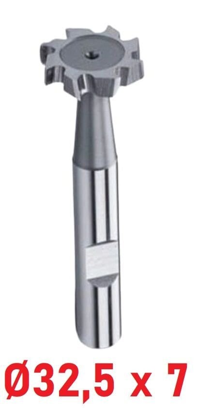 Ø32,5 x 7 mm T - Yarık Freze Çapraz Dişli