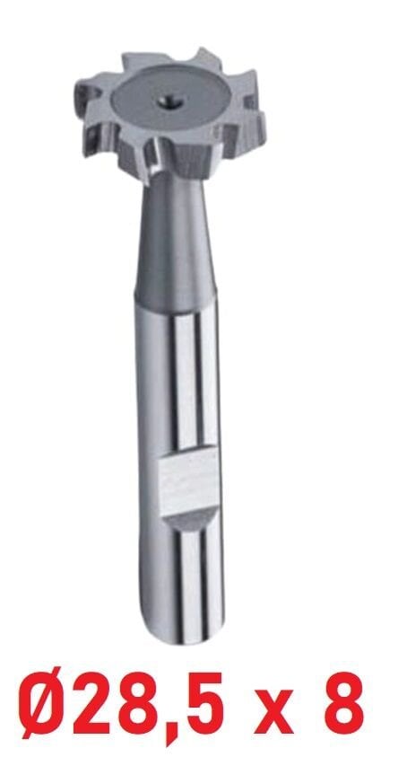 Ø28,5 x 8 mm T - Yarık Freze Çapraz Dişli